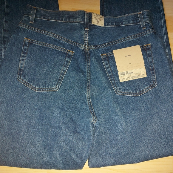 Gap Classic Fit Stonewash Jeans 16 Long - Picture 5 of 9